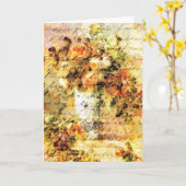 Rose in einer Vase Karte (Gelbe Blume)