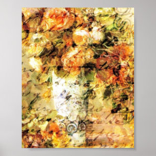 Rose in einer Vase Poster