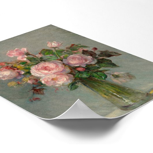 Rose in einer Vase Poster (Ecke)