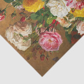 Rose in einer Vase von Aghate Pilon, florale Kunst Seidenpapier (Ausschnitt)