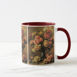 Rose in einer Vase von Pierre Renoir, Vintage Kuns Tasse