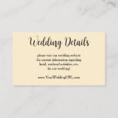 Rose in einer Vase von Renoir, florales Brautparty Begleitkarte (Rückseite)