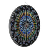 Rose in Frankreich in Straßburg Dartscheibe (Vorderseite Links)