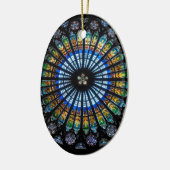 Rose in Frankreich Keramik Ornament (Links)