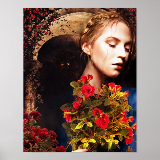 Rose in Gelb Poster (Vorne)
