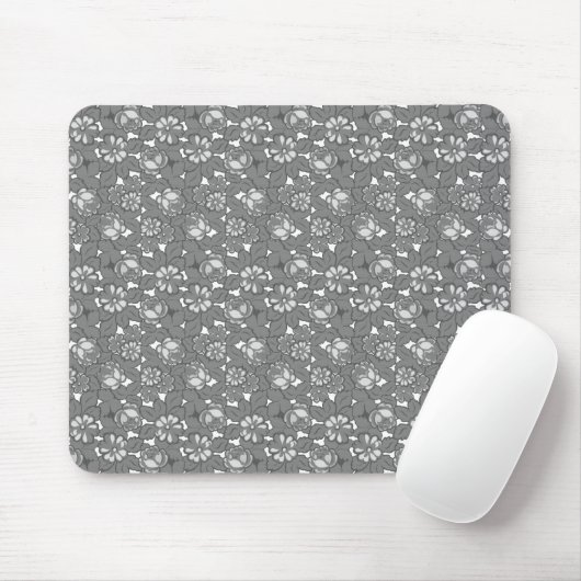 Rose in Grau Mousepad (Mit Mouse)