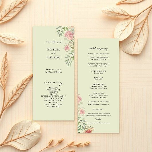 Rose in grün und rot programm