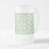 Rose in hellgrün mattglas bierglas (VorderseiteRechts)