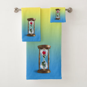 Rose in Hourglass Badhandtuch Set