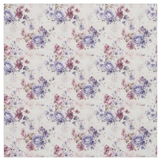 Rose in Lila und blauer Farbe Stoff (Muster)