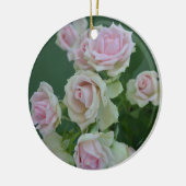 Rose in Pastellrosa Keramik Ornament (Links)