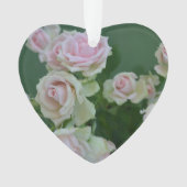 Rose in Pastellrosa Ornament (Vorderseite)