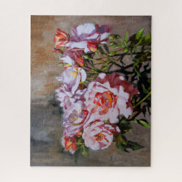 Rose in Pavlovsk - elegante Ölmalerei in Rosa Puzzle