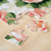 Rose in pfirsichrosa Muster Puzzle (Seite)