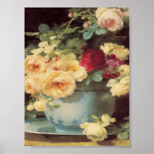 Rose in Porcelain Bowl Emilie Vouga Muttertag Poster