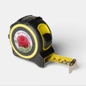 Rose in Regentropfen Maßband (Winkel)