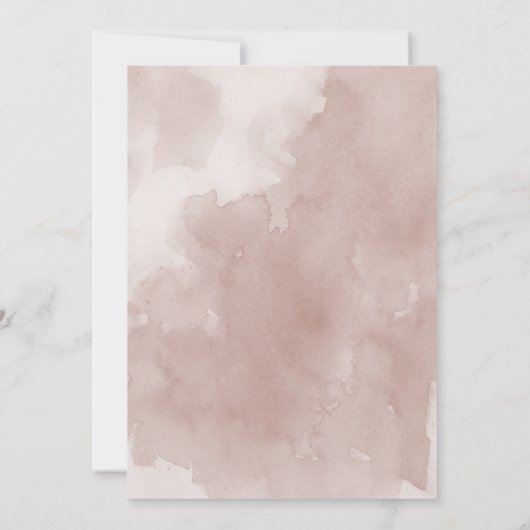 Rose in Rosa Einladung (Rückseite)