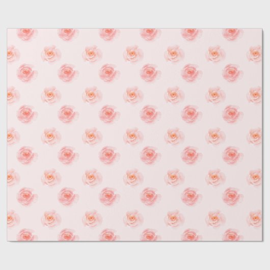 Rose in Rosa Geschenkpapier (Flach)