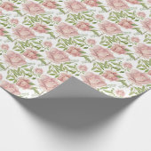 Rose in Rosa Geschenkpapier (Ecke)