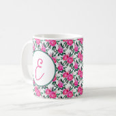 Rose in Rosa Kaffeetasse (Vorderseite Links)