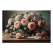 Rose in Rosa Poster (Vorderseite)