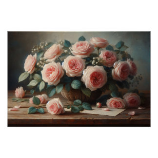 Rose in Rosa Poster