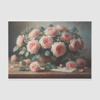 Rose in Rosa Seidenpapier