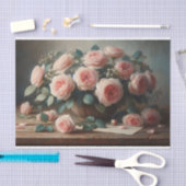 Rose in Rosa Seidenpapier (Handwerk)