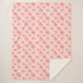 Rose in Rosa Sherpadecke (Vorderseite)