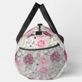 Rose in Rosa und Burgund Duffle Bag (Rechts)