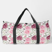 Rose in Rosa und Burgund Duffle Bag (Rückseite)