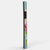 Rose in Rosa und Creme Aqua Glitzer Case-Mate iPhone Hülle (Hinten/Rechts)