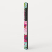 Rose in Rosa und Creme Aqua Glitzer Case-Mate iPhone Hülle (Hinten/Links)