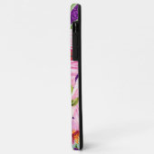 Rose in Rosa und Creme, Lila Glitzer Case-Mate iPhone Hülle (Hinten/Links)