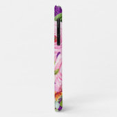 Rose in Rosa und Creme, Lila Glitzer Case-Mate iPhone Hülle (Hinten/Links)