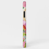 Rose in Rosa und Cremepinot Glitzer Case-Mate iPhone Hülle (Hinten/Rechts)