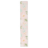 Rose in Rosa und Pfirsich Großer Tischläufer (Vorderseite)