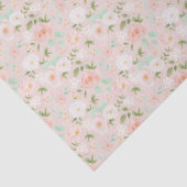 Rose in Rosa und Pfirsich Seidenpapier (Detail)