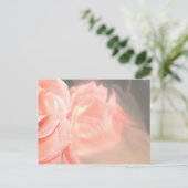 Rose in silber, hellrosa postkarte (Stehend Vorderseite)
