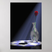 Rose in Vase Poster (Vorne)
