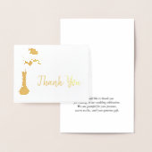 Rose in Vase Wedding Vielen Dank Folienkarte (Anzeige)