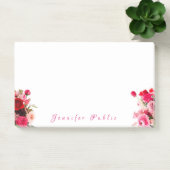 Rose in Wasserfarben behandeln Skriptname-Text Post-it Klebezettel (Büro)