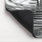 Rose in Wassertröpfchen Mousepad (Ecke)