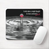 Rose in Wassertröpfchen Mousepad (Mit Mouse)