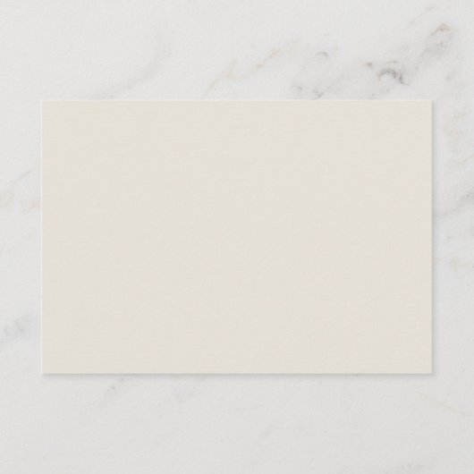 Rose in Weiß und Beige Begleitkarte (Rückseite)