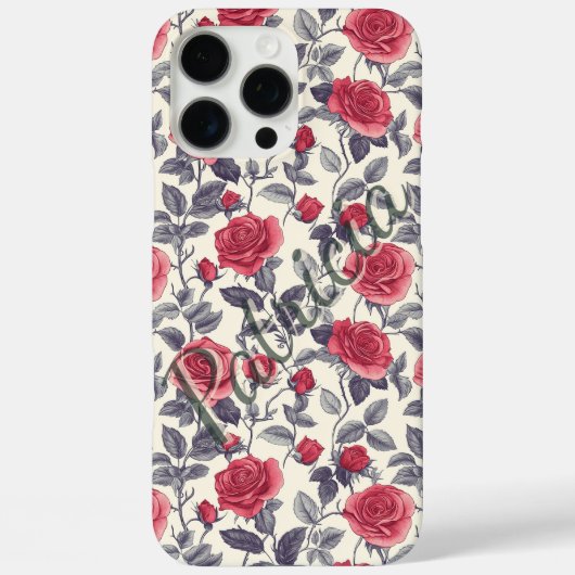 Rose Individuelle Name iPhone Case für den Telefon (Rückseite)