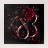 Rose Infinity Herz Elegant Puzzle (Horizontal)