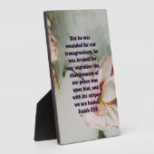 Rose Isaiah 53:5 Zitat Fotoplatte (Seite)