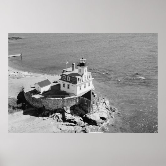 Rose Island Leuchtturm Poster (Vorne)