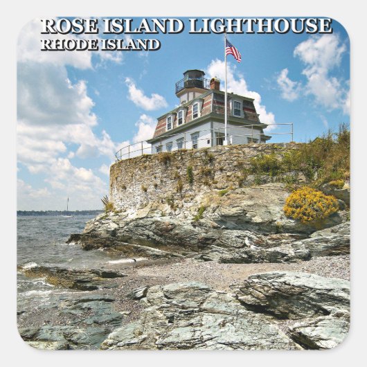 Rose Island Leuchtturm, Rhode Island Stickers (Vorderseite)